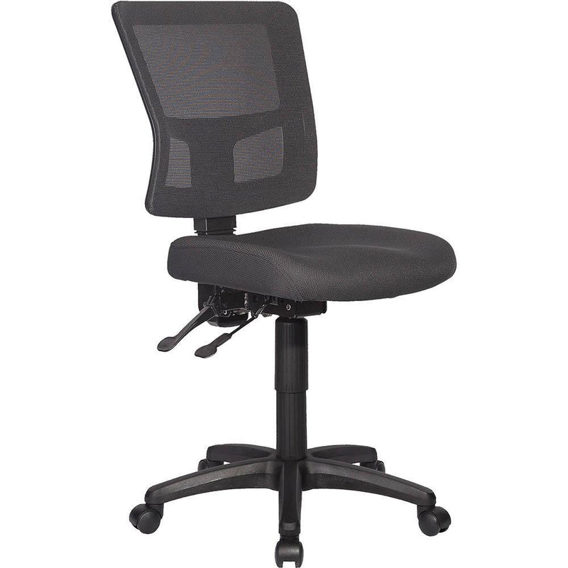 River Mesh Operators Chair Mesh Back Heavy Duty Silver Mesh RIVERMESHSM - SuperOffice