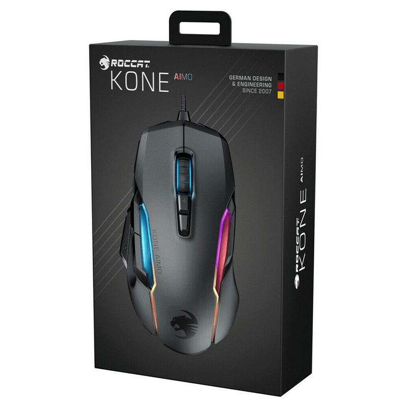 ROCCAT Gaming Mouse Kone AIMO Remastered Updated Black ROC-11-820-BK - SuperOffice
