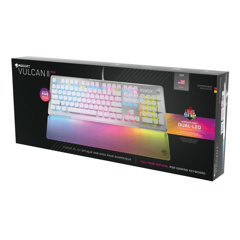 ROCCAT Keyboard Vulcan II MAX Optical Mechanical RGB Gaming White ROC-12-023 - SuperOffice
