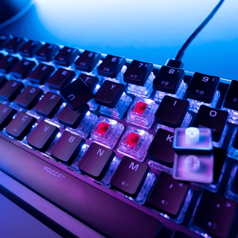 ROCCAT Keyboard Vulcan II Mini Optical Mechanical RGB Gaming Black ROC-12-043 - SuperOffice