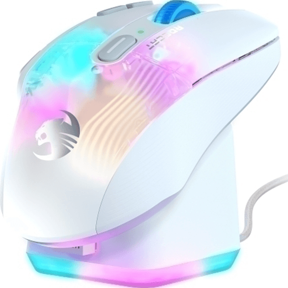 ROCCAT Mouse Kone XP Air Wireless Gaming with Charging Dock White ROC-11-446-01 - SuperOffice