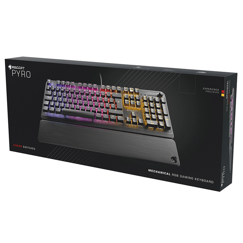 Roccat Pyro Mechanical RGB Gaming Keyboard Light Up Wired ROC-12-622 - SuperOffice