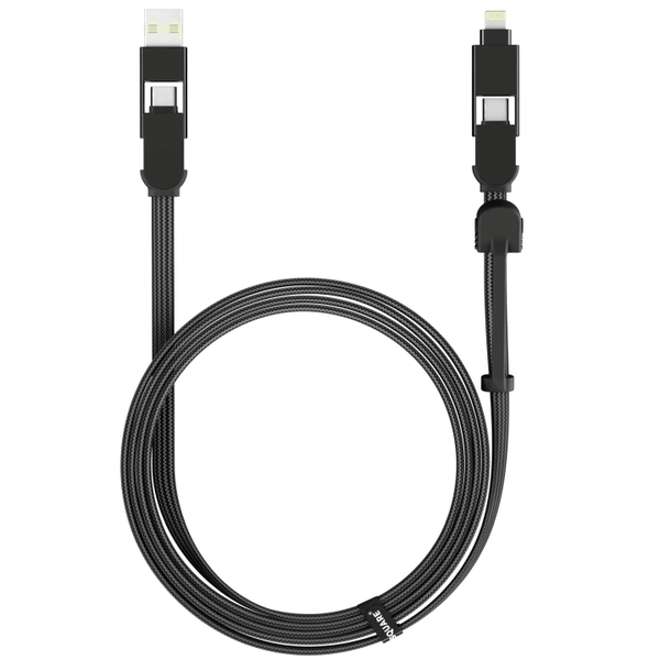 RollingSquare Charging Cable 2m Six-in-One Black | SuperOffice