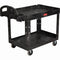 Rubbermaid Utilty Cart Trolley 3 Shelf Black 850156 - SuperOffice