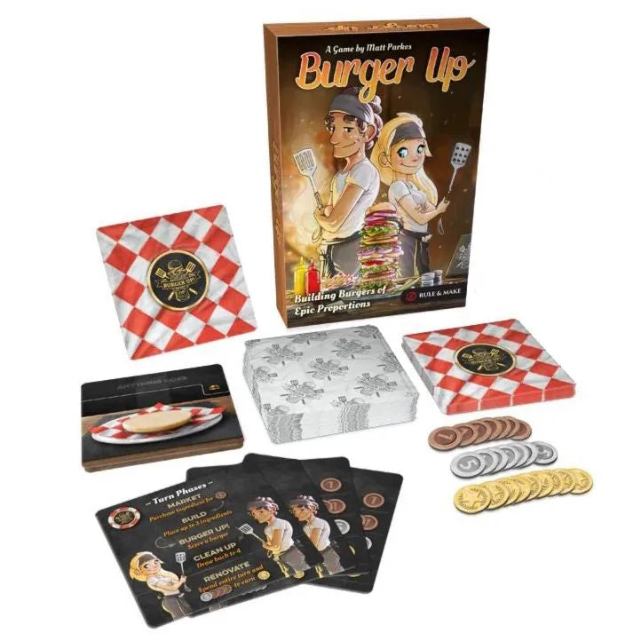 Rule & Make Burger Up Board Game 9780994341242 - SuperOffice