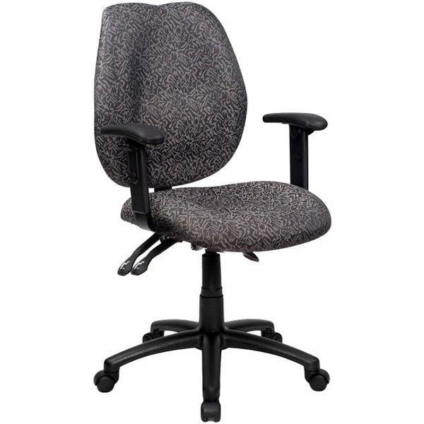 Sabina Task Chair High Back With Arms Grey YS43BGR - SuperOffice