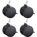 Safco Alphabetter Carpet Casters Black Pack 4 1210BL - SuperOffice