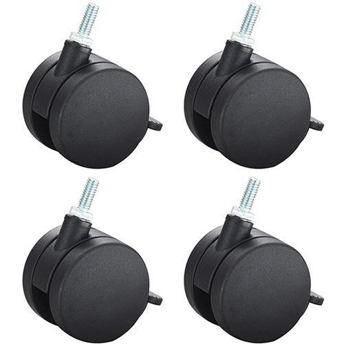 Safco Alphabetter Carpet Casters Black Pack 4 1210BL - SuperOffice