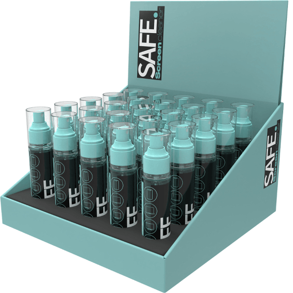 SAFE Glass Screen Cleaner Spray 80mL Phones Tablets Display Pack 25 SAFE98000 - SuperOffice