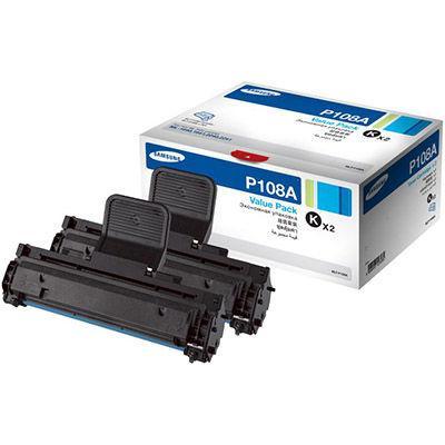 Samsung Mlt P108A Toner Cartridge Black Pack 2 SV120A - SuperOffice