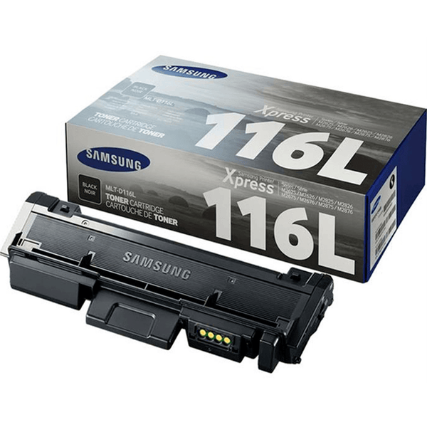 Samsung MLTD 116L Toner Ink Cartridge High Yield Black Genuine Original SU830A - SuperOffice