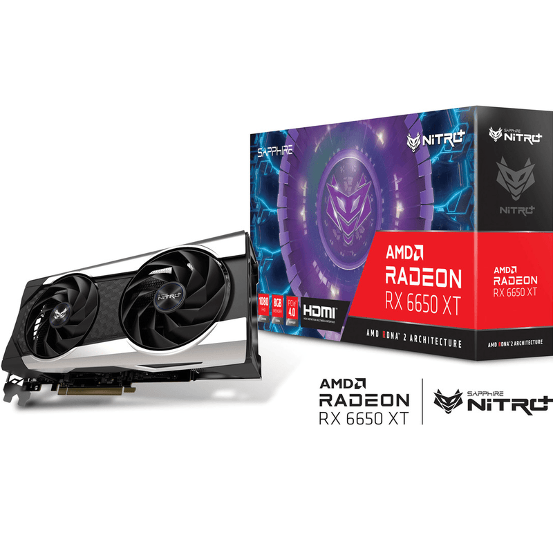 SAPPHIRE NITRO+ AMD RADEON™ RX 6650 XT Gaming Graphics Card 8GB GDDR6 RDNA™ 2, HDMI/TRIPLE DP (11319-01-20G) 11319-01-20G - SuperOffice