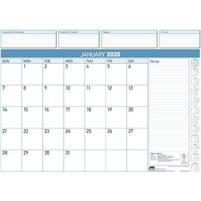 Sasco 2020 Deluxe Desk Planner Refill 1055220RFL - SuperOffice