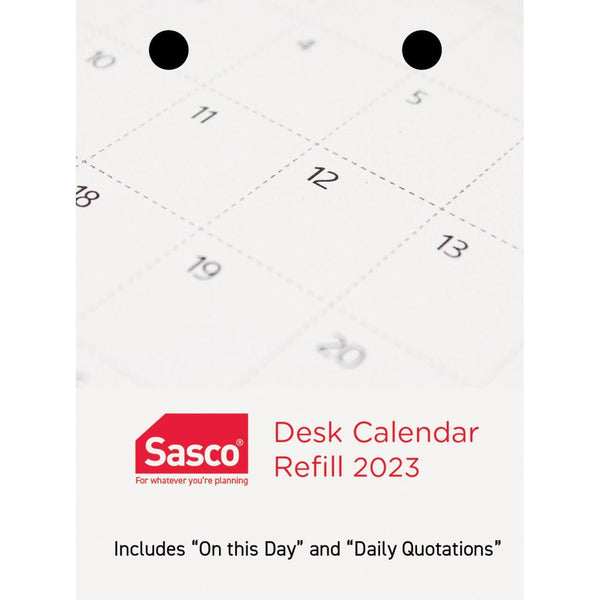 Sasco 2023 Calendar Refill Day To Page Top Punch THCR23 - SuperOffice
