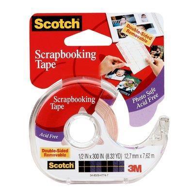 Scotch 002 Double Sided Photo And Document Mounting Tape 12.7Mm X 7.62M 70071169216 - SuperOffice