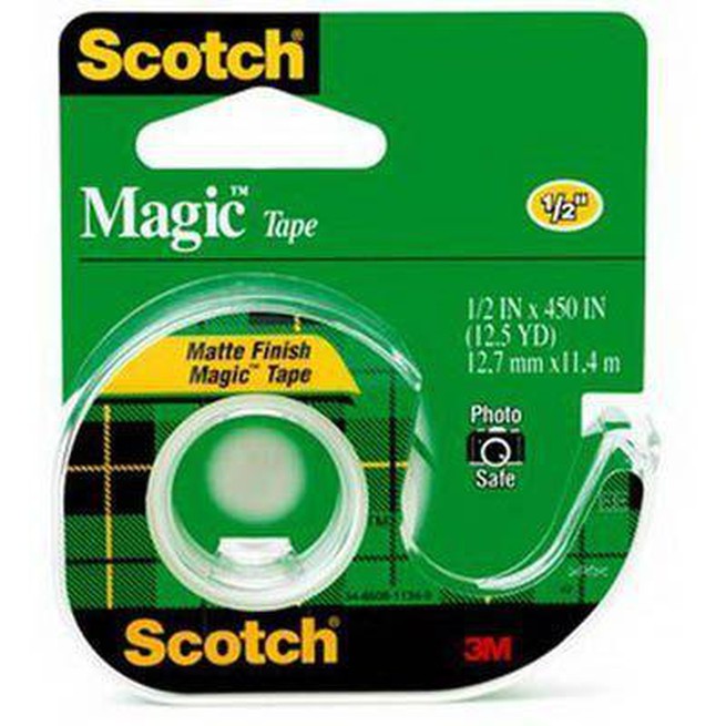 Scotch 104 Magic Tape On Dispenser 12Mm X 11.4M 70071184272 - SuperOffice