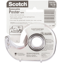 Scotch 109 Removable Double Sided Mounting Poster Tape Dispenser 19mmx3.8m Pack 6 70005087062 (6 Pack) - SuperOffice