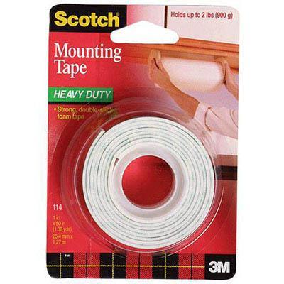 Scotch 114 Heavy Duty Foam Mounting Tape 25.4Mm X 1.27M 70005087427 - SuperOffice