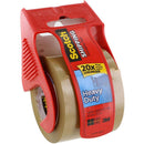 Scotch 143 Packaging Tape Heavy DutyTape With Dispenser 50.8mmx20.3m Tan 6 Pack 70007015004 (6 Pack) - SuperOffice