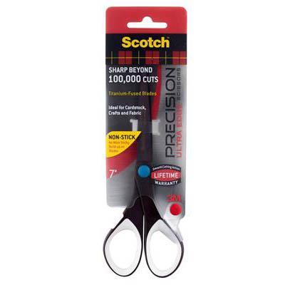 Scotch 1467 Precision Ultra Edge Non-Stick Scissors 7 Inch 70005143238 - SuperOffice