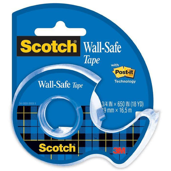 Scotch 183 Wall Safe Tape And Dispenser 19Mm X 16.5M 183 - SuperOffice