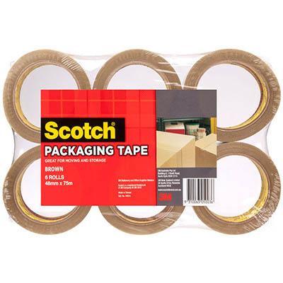 Scotch 310 General Purpose Packaging Tape 48Mm X 50M Brown Pack 6 XG700003781 - SuperOffice