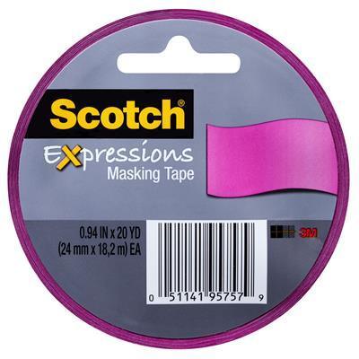Scotch 3437-Pnk Expression Masking Tape Pink 70005189454 - SuperOffice