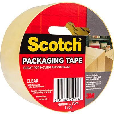 Scotch 400 Packaging Tape 48Mm X 75M Clear AT010590423 - SuperOffice