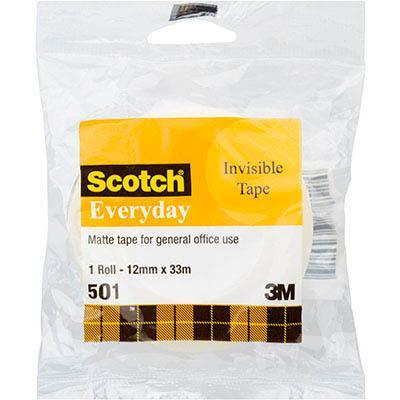 Scotch 501 Everyday Invisible Tape 12Mm X 33M Wrapped AB010565930 - SuperOffice