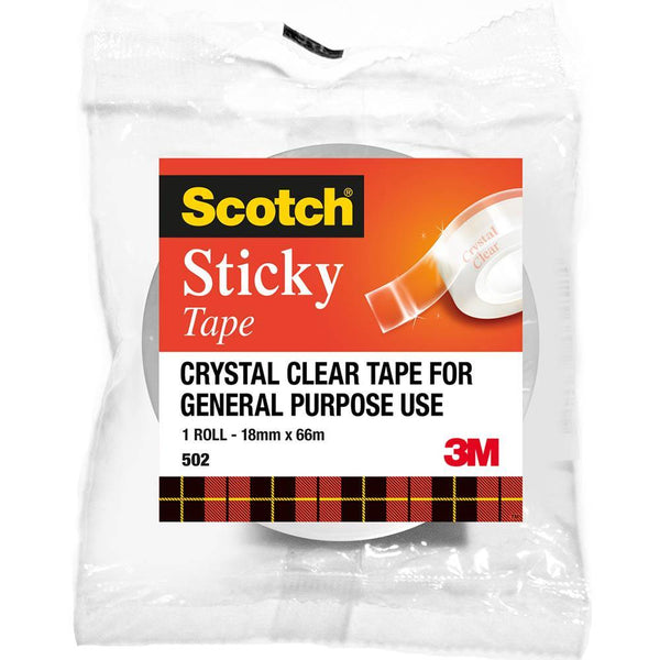 Scotch 502 Sticky Tape 18Mm X 66M TM00042 - SuperOffice