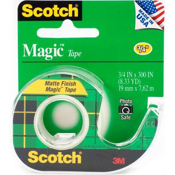 Scotch 600 Transparent Tape Dispenser 19Mm X 33M Clear 70016059688 - SuperOffice