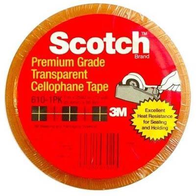 Scotch 610 Transparent Tape 12Mm X 33M Pack 12 AB010566201 - SuperOffice