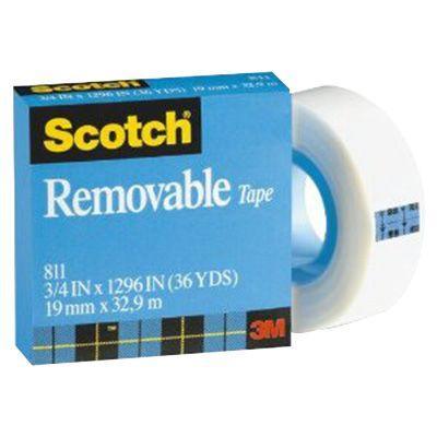 Scotch 811 Removable Magic Tape Refill 19Mm X 65.8M 70016032065 - SuperOffice