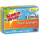 Scotch-Brite Anti-Bacterial Thick Sponges Pack 3 AN010596102 - SuperOffice