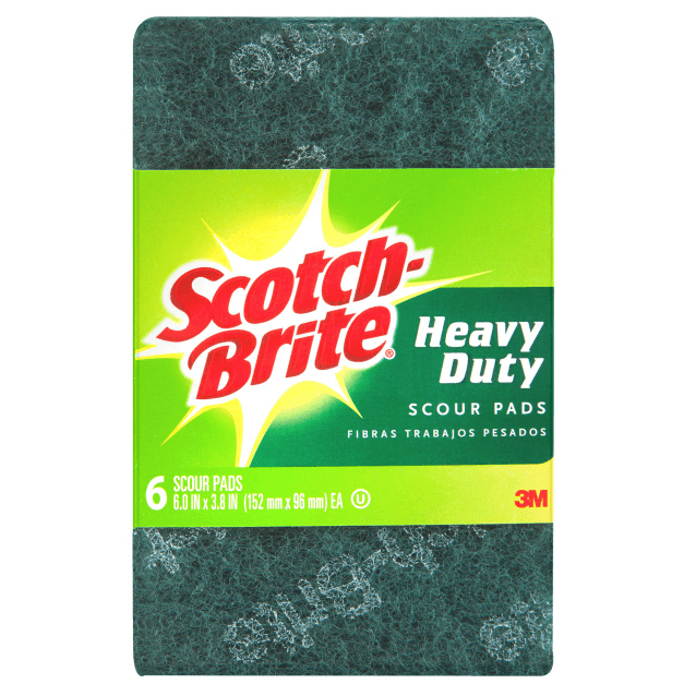 Scotch-Brite Scourer Pads Heavy Duty Cleaning Scrubbing Pack 30 BULK 70005237956 (5 Packs) - SuperOffice