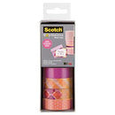 Scotch C317-4Pk-Strp Expressions Washi Tape Assorted Pack 4 70005230720 - SuperOffice