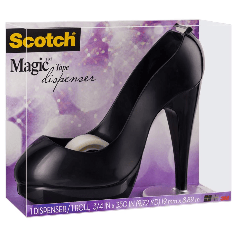 Scotch Magic Tape Dispenser Black Stiletto Shoe Heels C30-SHOE-B - SuperOffice