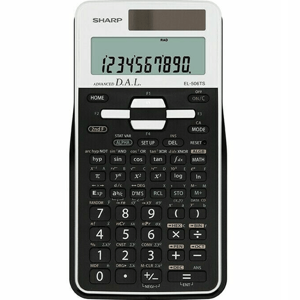 Sharp EL-506TS Scientific Calculator 470 Functions 2-Line Display EL506TSBWH - SuperOffice