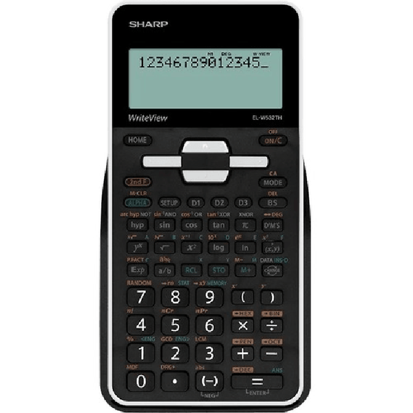 Sharp WriteView 396 Maths Function Scientific Calculator ELW532THBWH ELW532THBWH/ELW532TH - SuperOffice