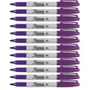 Sharpie Fine Point Permanent Marker 1.00mm Purple Box of 12 30038 (Box of 12) - SuperOffice