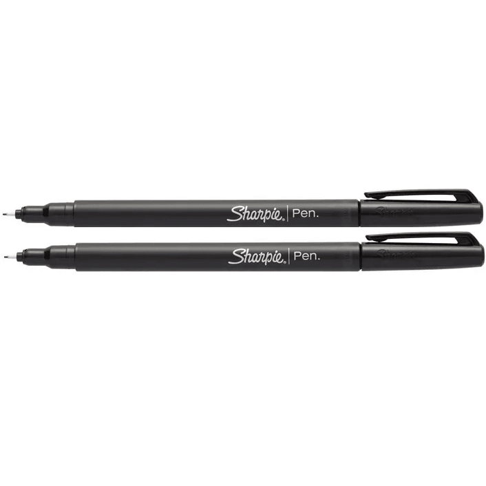 Sharpie Fineliner Pen 0.8mm Black Pack 2 1742659 - SuperOffice