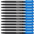 Sharpie Fineliner Pen Fine Felt Tip Stylo 0.8mm Blue Box 12 1742664 (Box 12) - SuperOffice