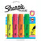 Sharpie Fluo Xl Highlighter Flat Tank Chisel Point 5.0Mm Assorted Pack 4 1825662 - SuperOffice