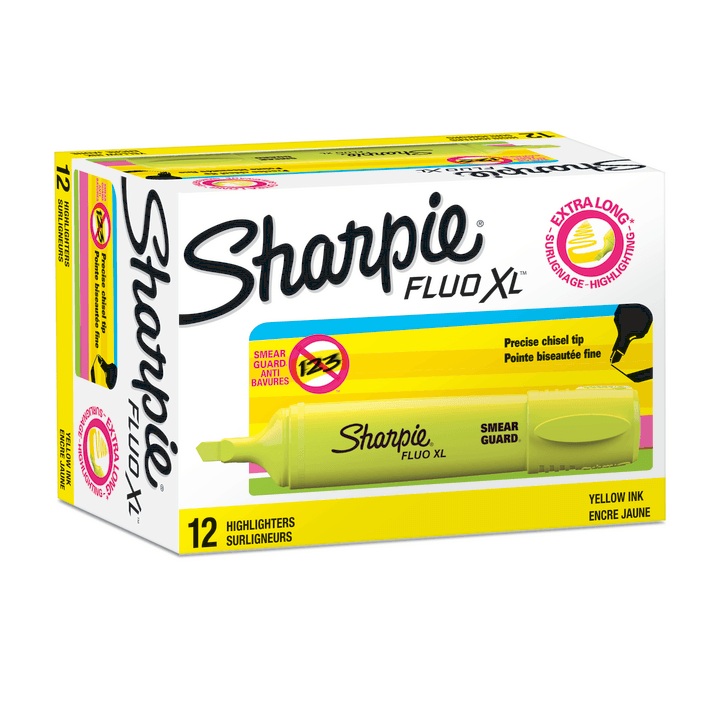Sharpie Fluo XL Highlighters Chisel Tip Box 12 1825634 (Box 12) - SuperOffice