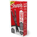 Sharpie Gel Pen Retractable 0.7mm Ballpoint Black Box 12 2096159 (Box of 12) - SuperOffice