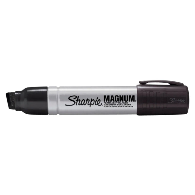 Sharpie Magnum Permanent Marker 15.0mm Chisel Tip Black 44001A (Box of 12) - SuperOffice