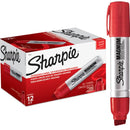 Sharpie Magnum Permanent Marker Chisel 8.0-15.0mm Red Box 12 S44002 (Box 12) - SuperOffice