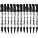 Sharpie Paint Marker Pen Oil Based Extra Fine Tip 0.4mm Black Pack 12 35526 (Box 12) - SuperOffice