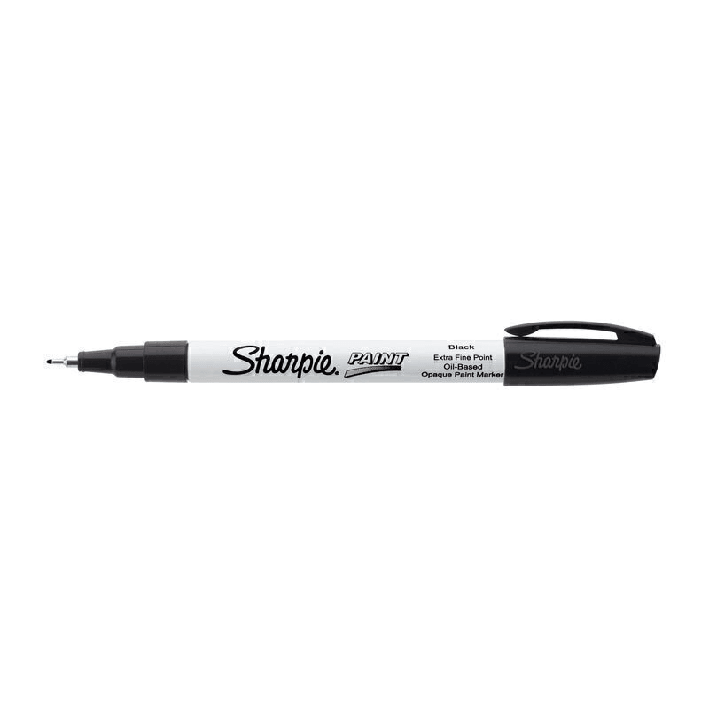 Sharpie Paint Marker Pen Oil Based Extra Fine Tip 0.4mm Black Pack 12 35526 (Box 12) - SuperOffice