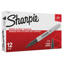 Sharpie Permanent Marker Fine Point 1.0mm Black Box 12 30001B - SuperOffice